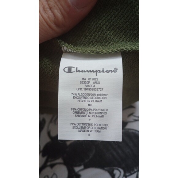 NWT Men's Champion AOP Global Explorer French Terry Men's Fleece Hoodie, Small - Picture 9 of 10